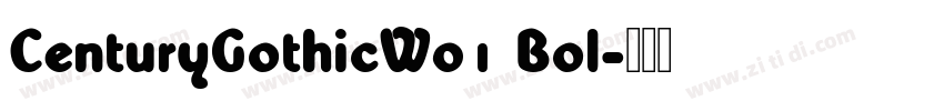 CenturyGothicW01 Bol字体转换